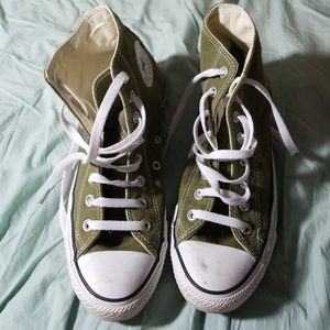 Converse Hi-Top, olive green, rare
